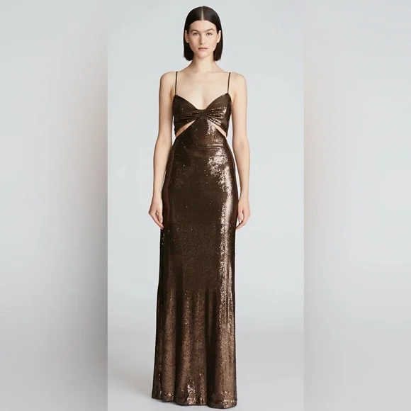 Halston Chloe Sequin Gown - Picture 2 of 14